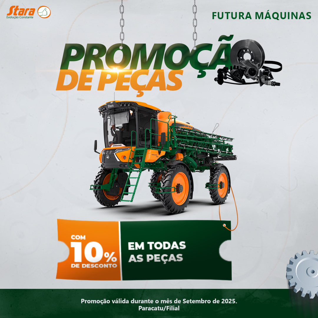 Promoção do mês de setembro em peças.