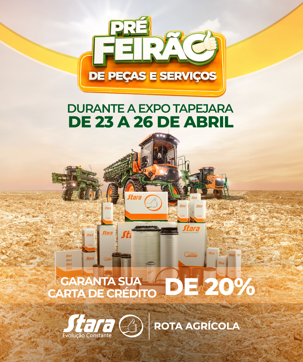 PRÉ-FEIRÃO DE PEÇAS E SERVIÇOS DURANTE A EXPO TAPEJARA