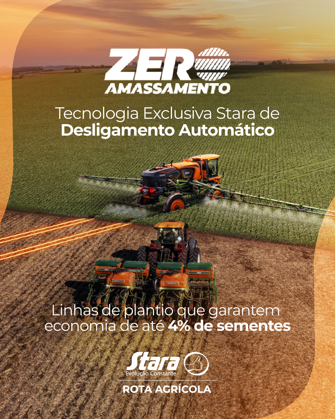 ZERO AMASSAMENTO:  TECNOLOGIA EXCLUSIVA STARA DE DESLIGAMENTO AUTOMÁTICO