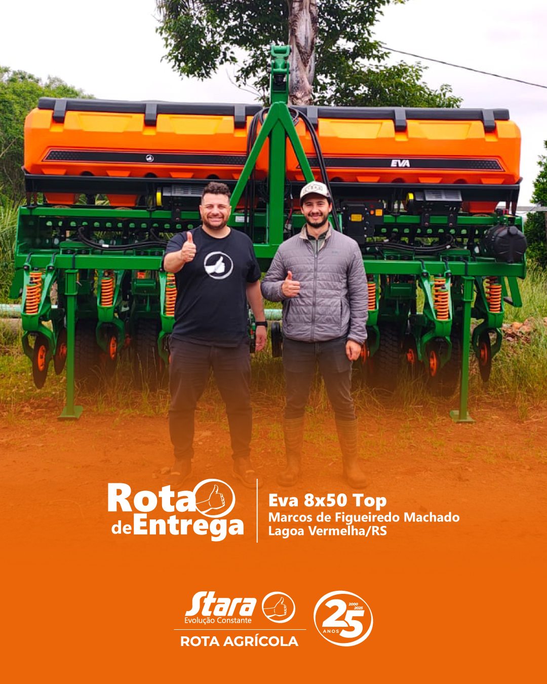 ROTA DE ENTREGA: LAGOA VERMELHA