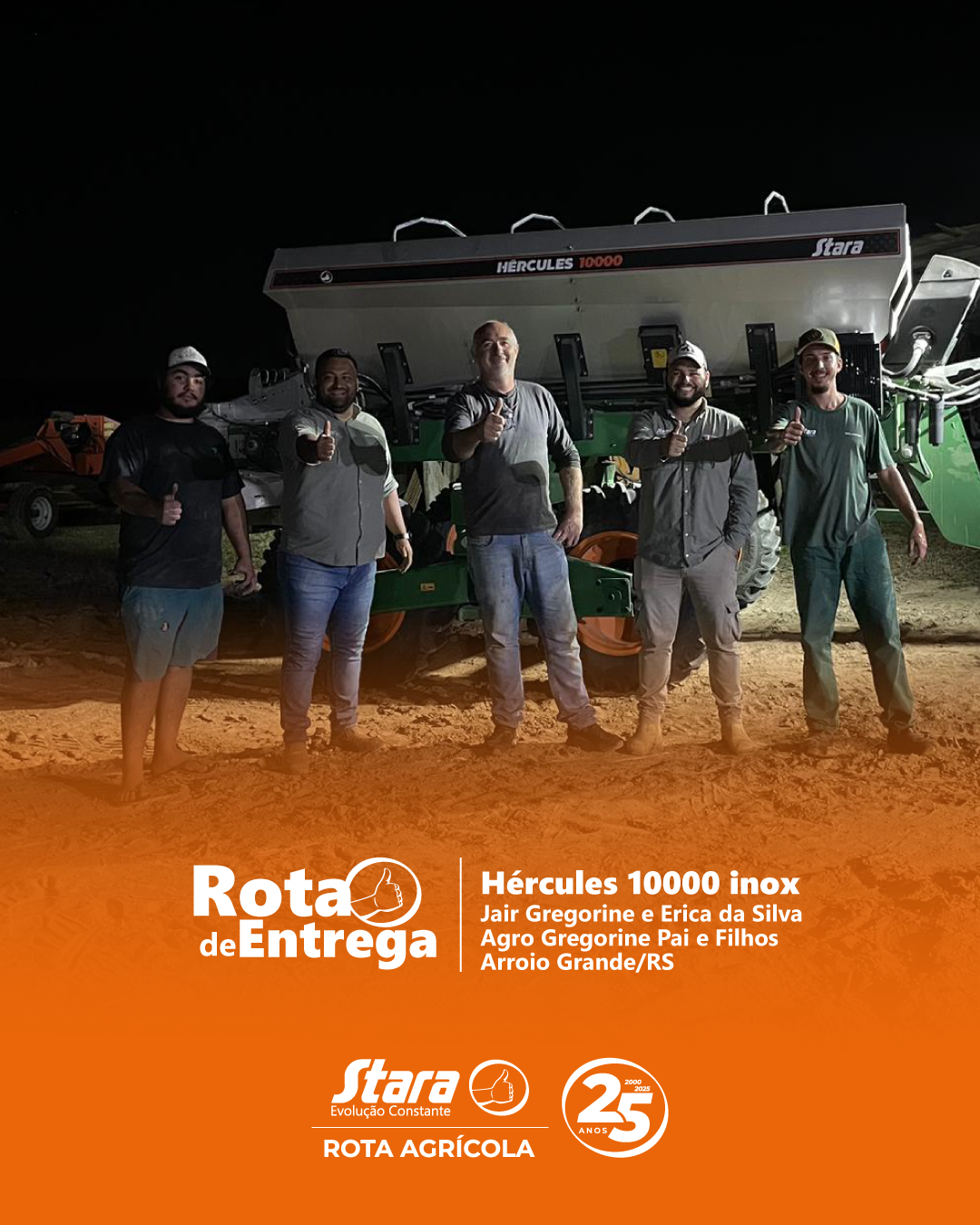 ROTA DE ENTREGA: ARROIO GRANDE