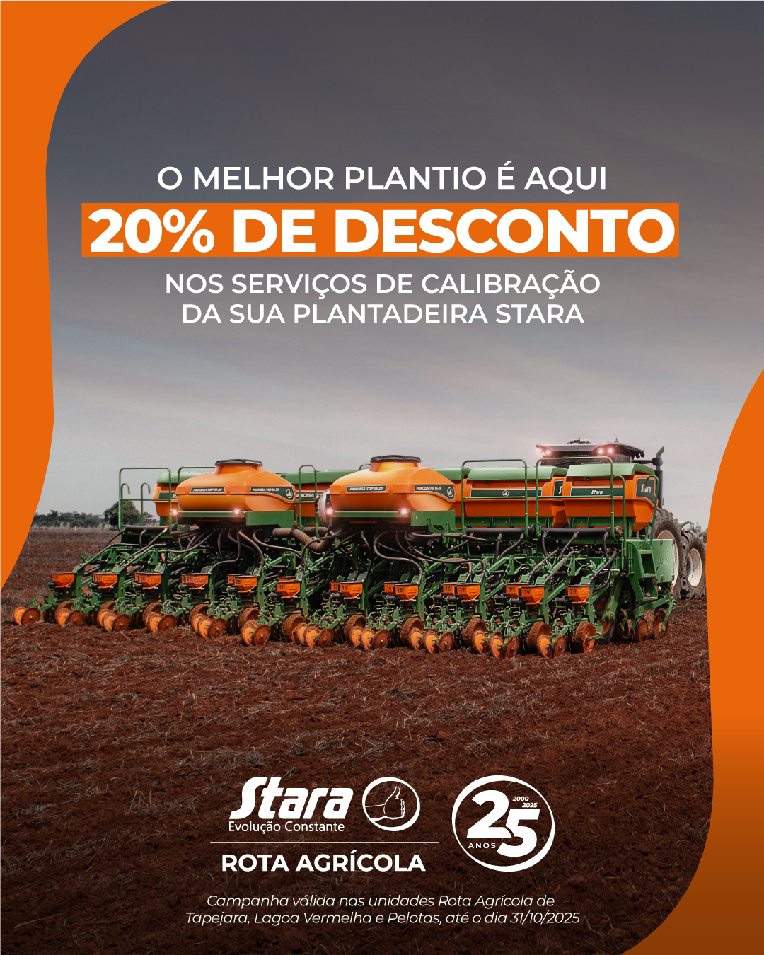 ROTA AGRÍCOLA ESTÁ COM 20% DE DESCONTO NOS SERVIÇOS DE CALIBRAÇÃO EM OUTUBRO