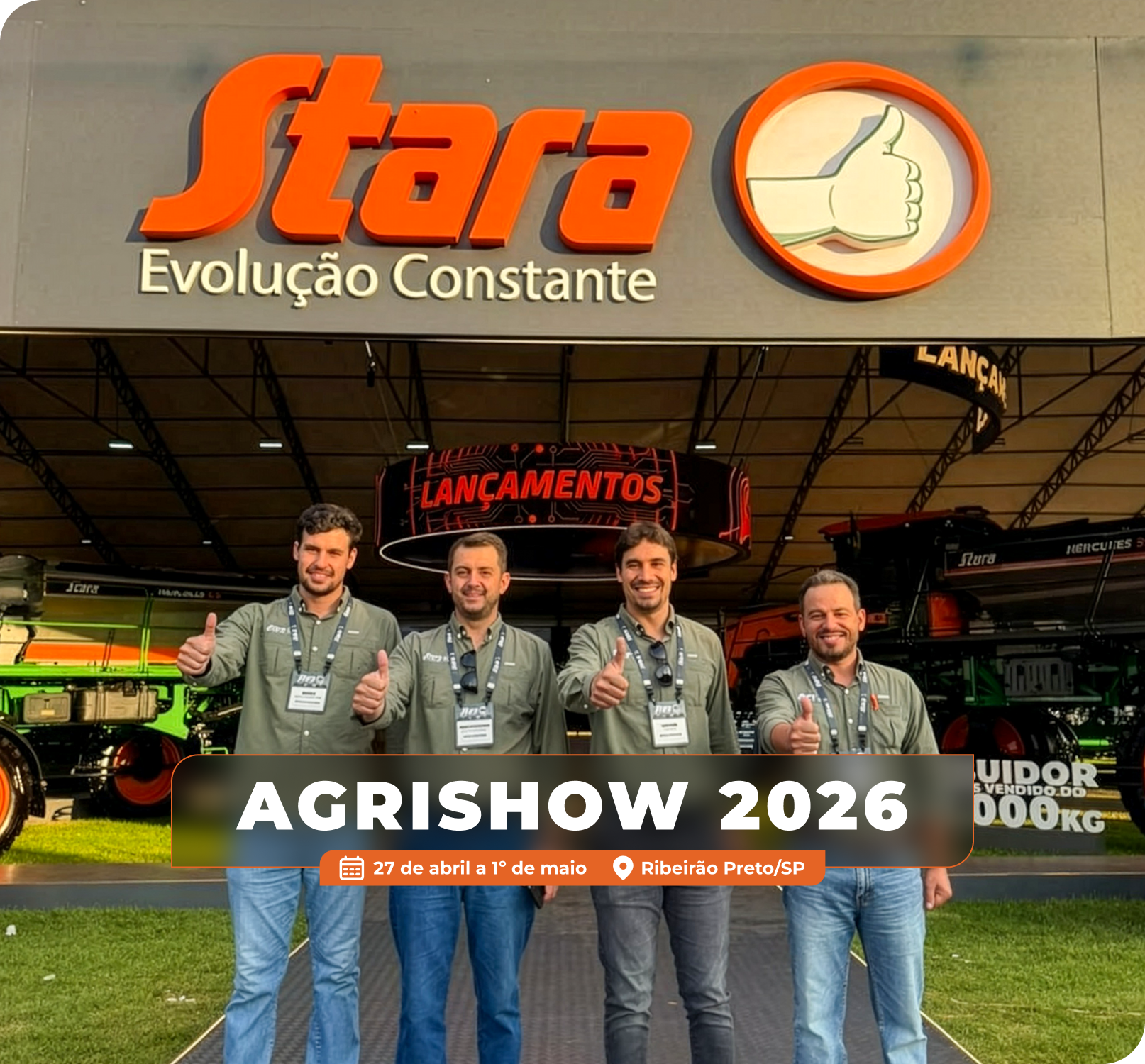 Time Comercial da Safra marca presença na Agrishow 2026