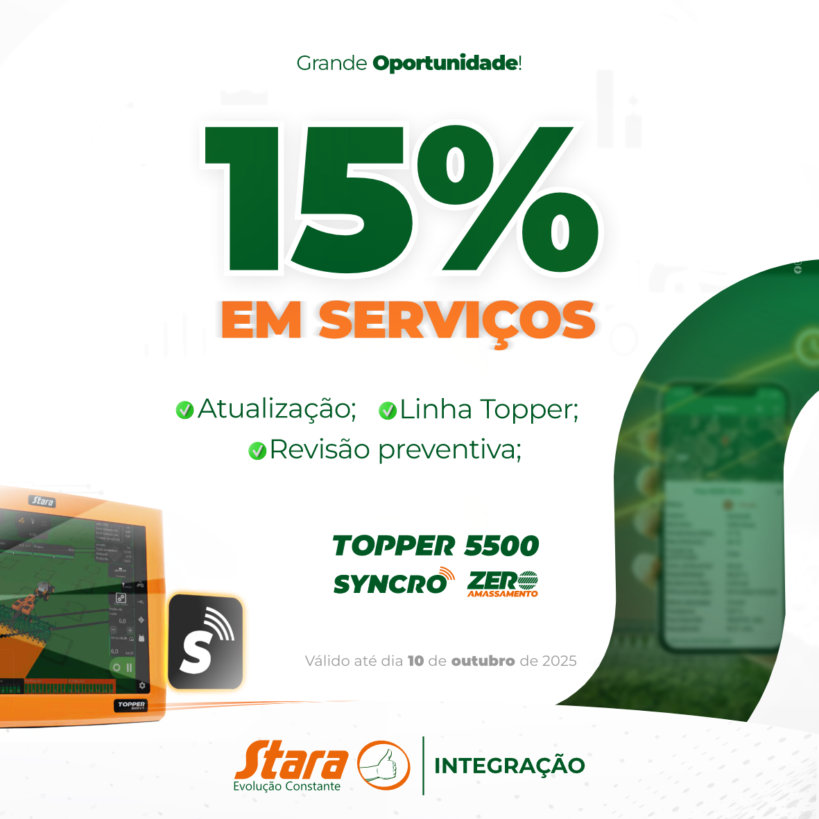 Aproveite 15% de desconto em serviços