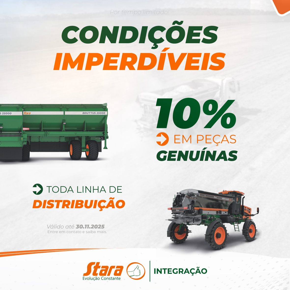 Condições Imperdíveis - Linha de Distribuição