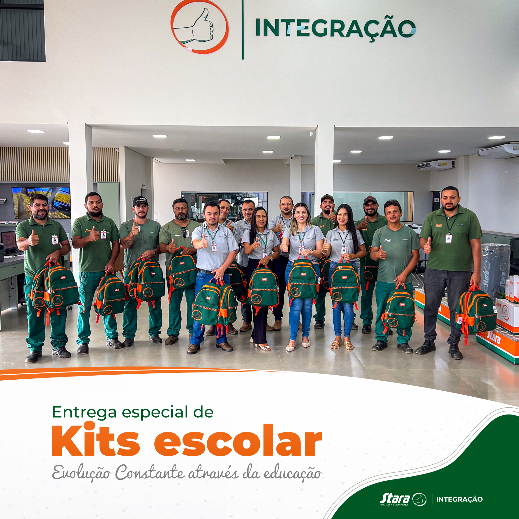 🎒📚 Entrega de Bolsas e Materiais Escolares Stara