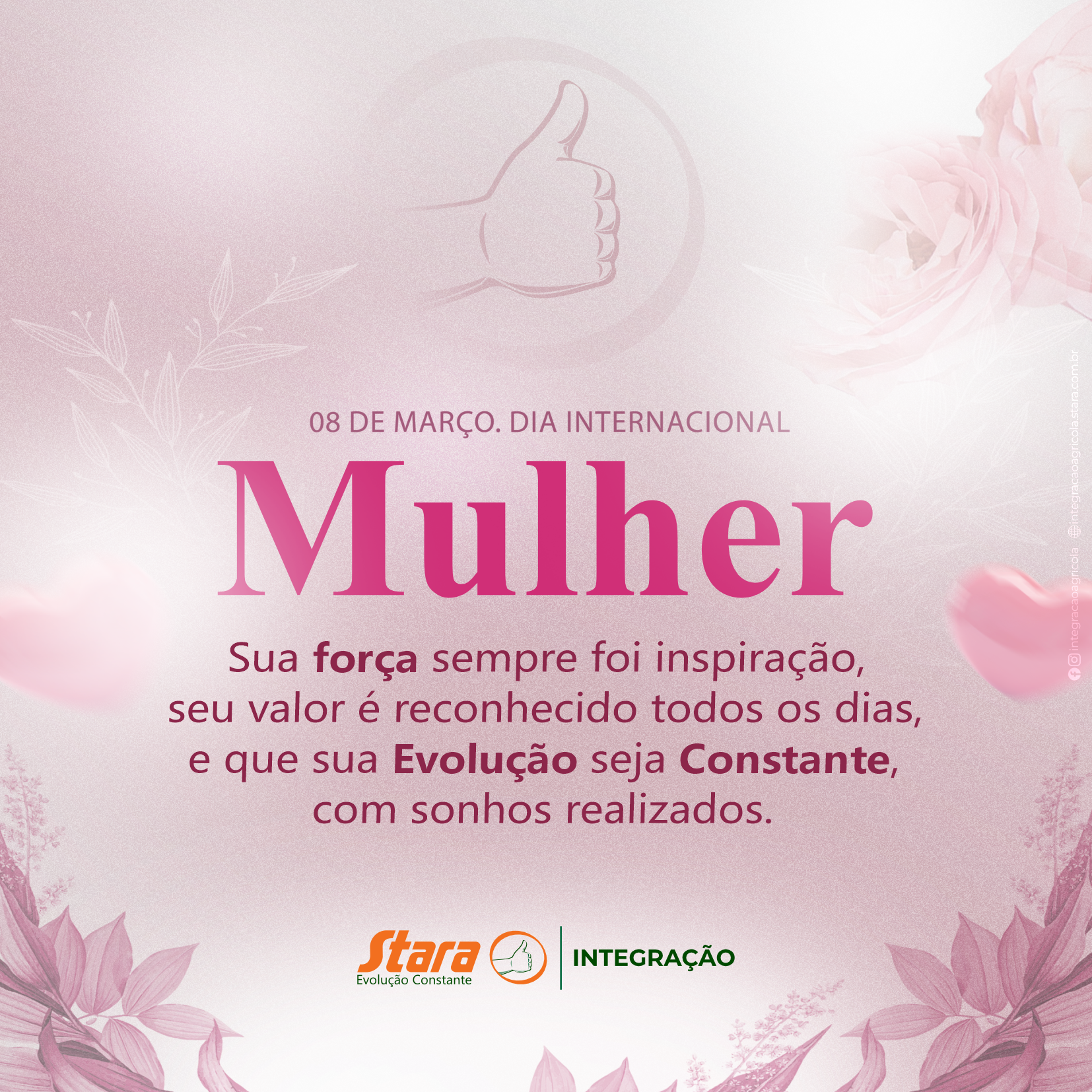 🌸 Dia Internacional da Mulher 🌸