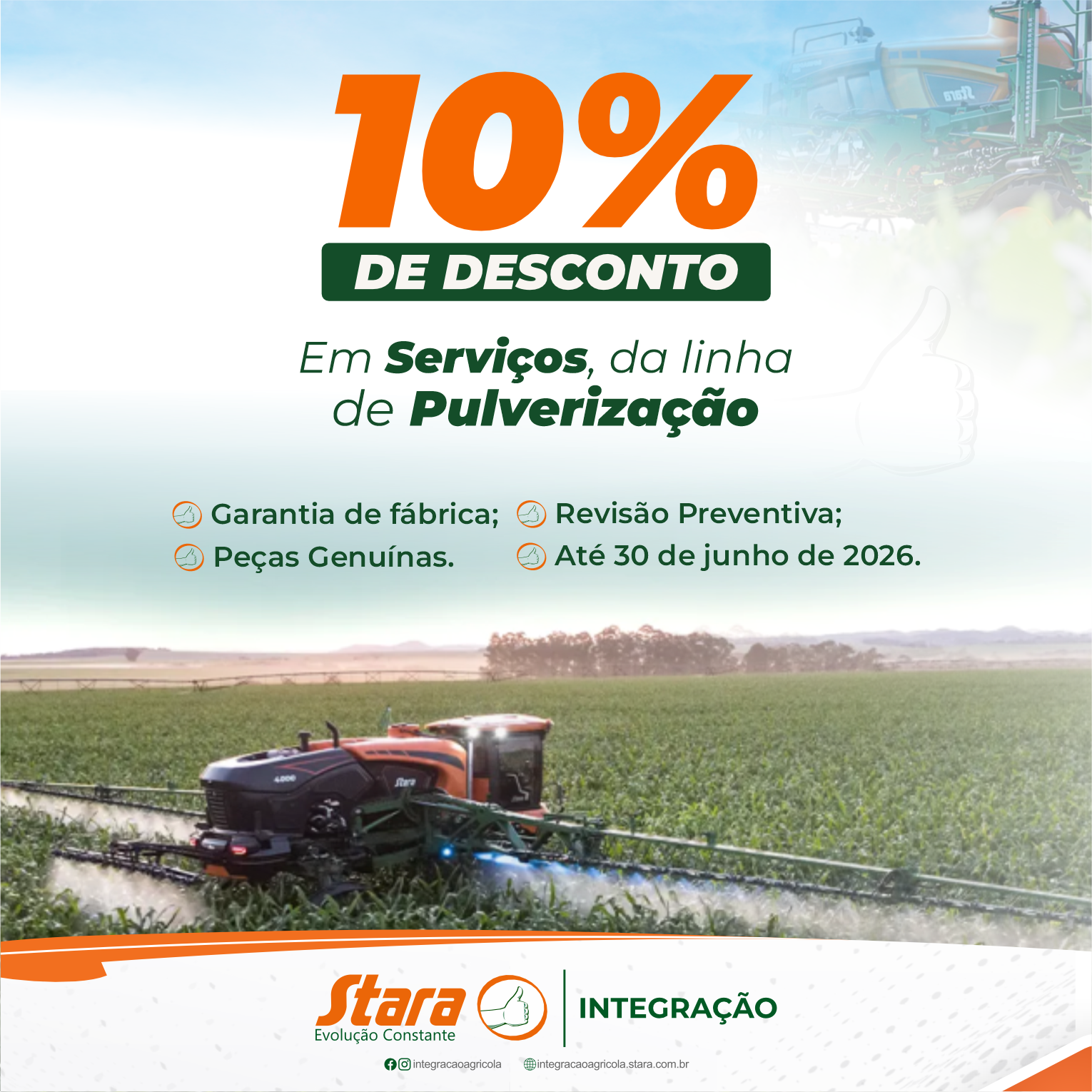 Condições especiais para sua pulverização!