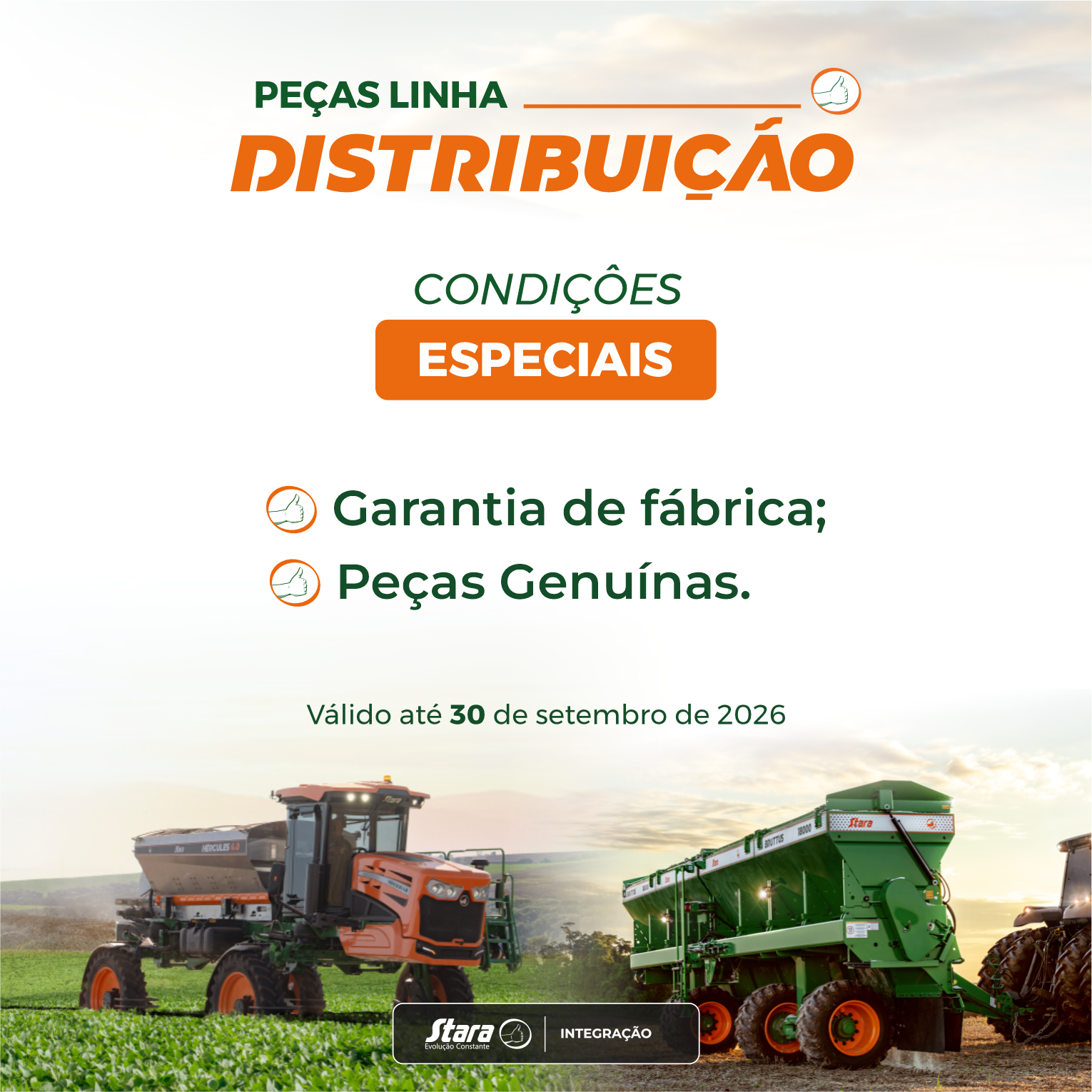 Condições especiais para você preparar seu equipamento para o campo!