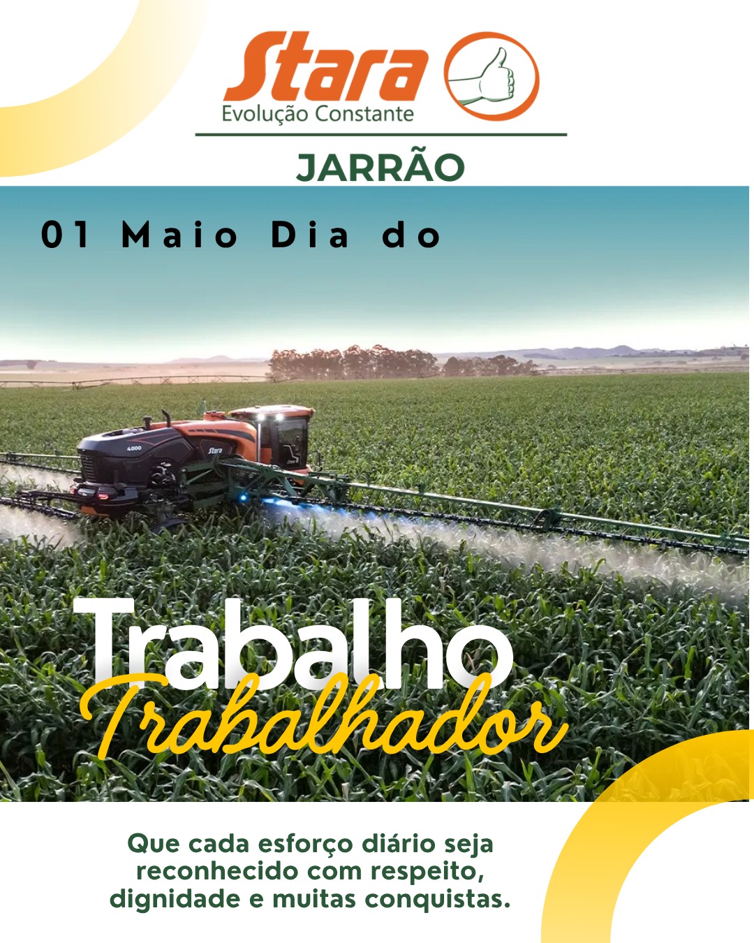 1º de Maio dia do Trabalho!
