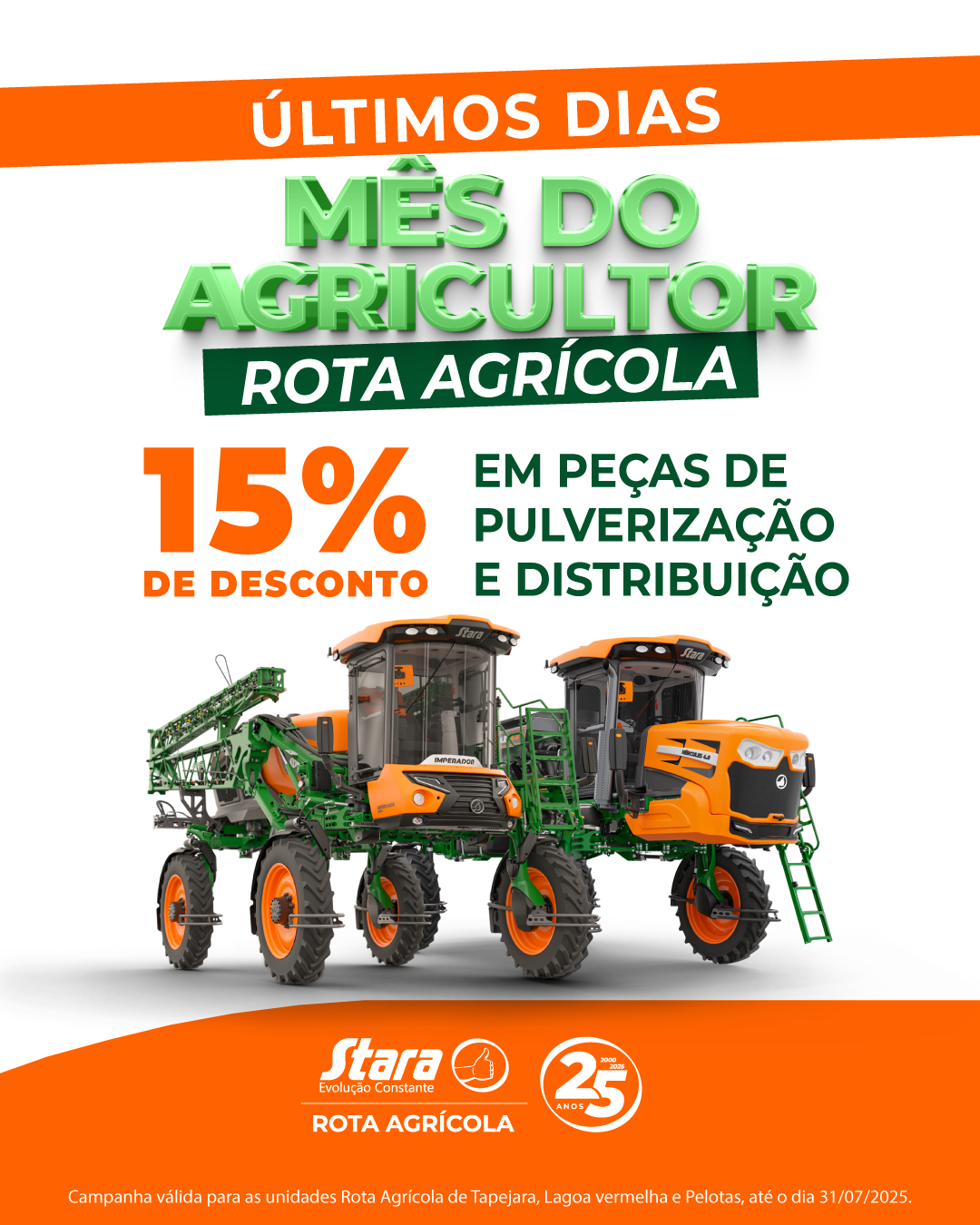 ÚLTIMOS DIAS DO MÊS DO AGRICUTOR ROTA AGRÍCOLA