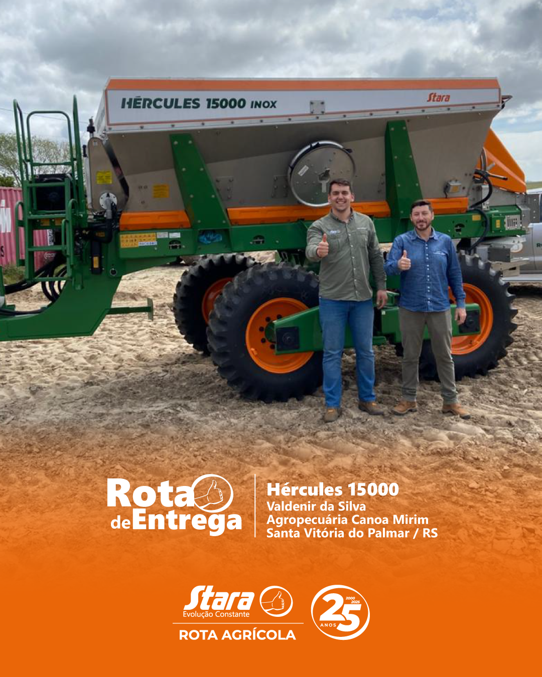 ROTA DE ENTREGA: SANTA VITÓRIA DO PALMAR