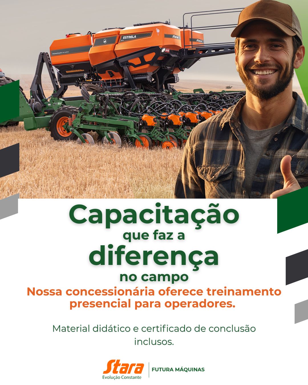 Futura Máquinas oferece treinamento presencial para operadores