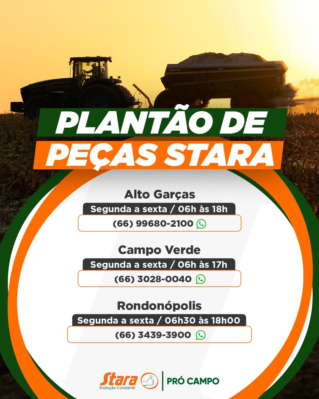 Plantão Pró Campo - STARA