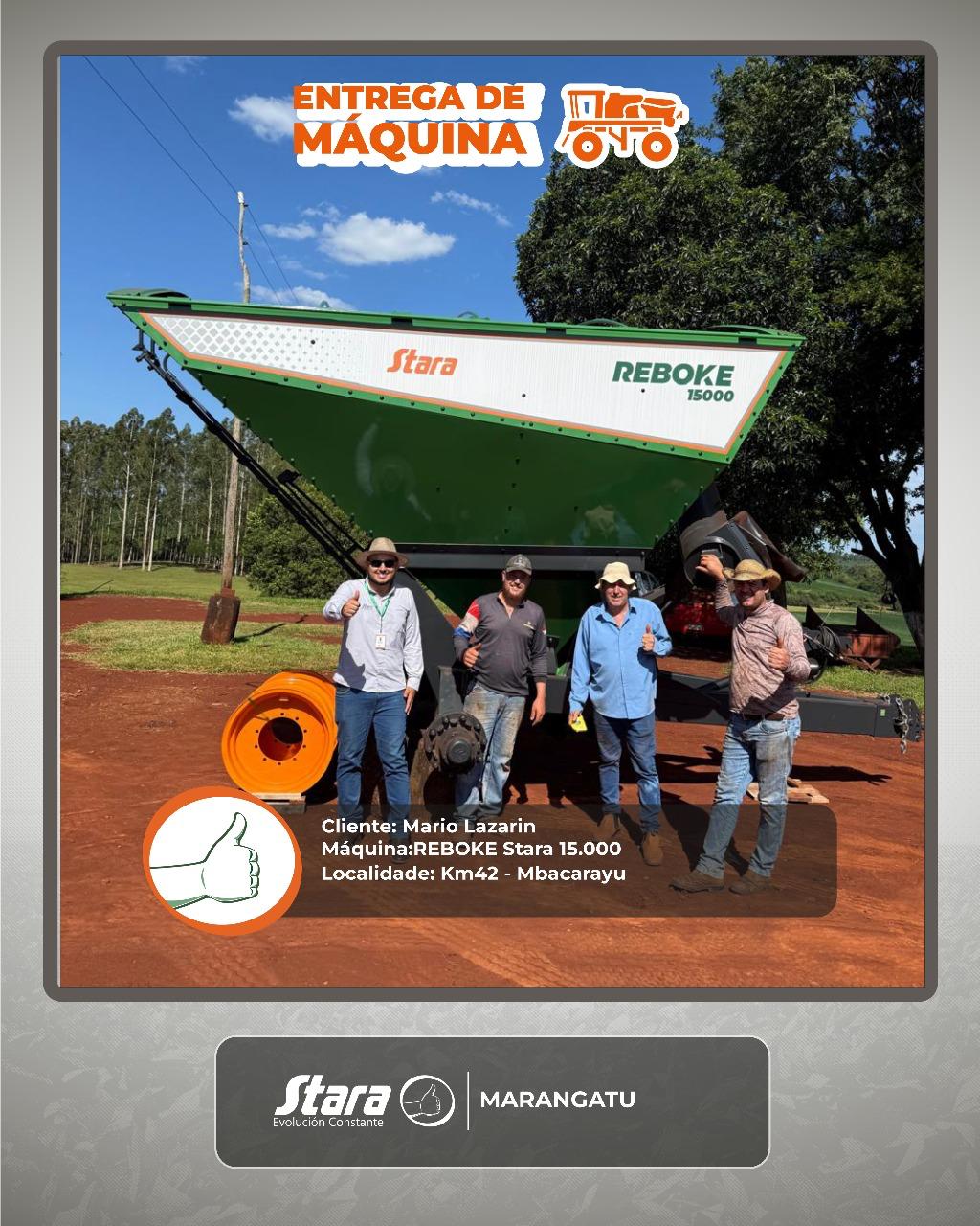 Entrega de maquina REBOKE 15000