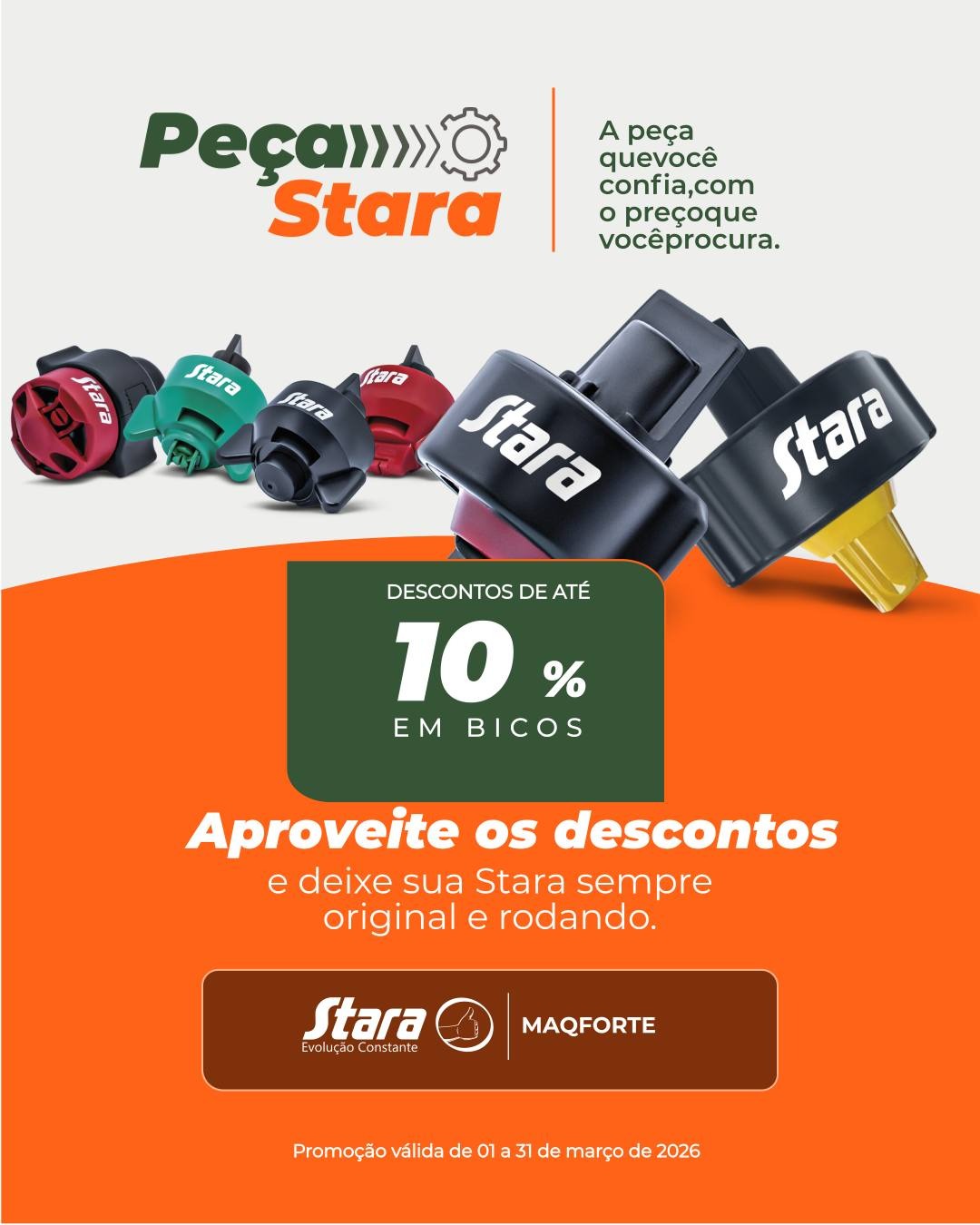 Pulverização eficiente: aproveite até 10% de desconto em bicos e corpos de bico