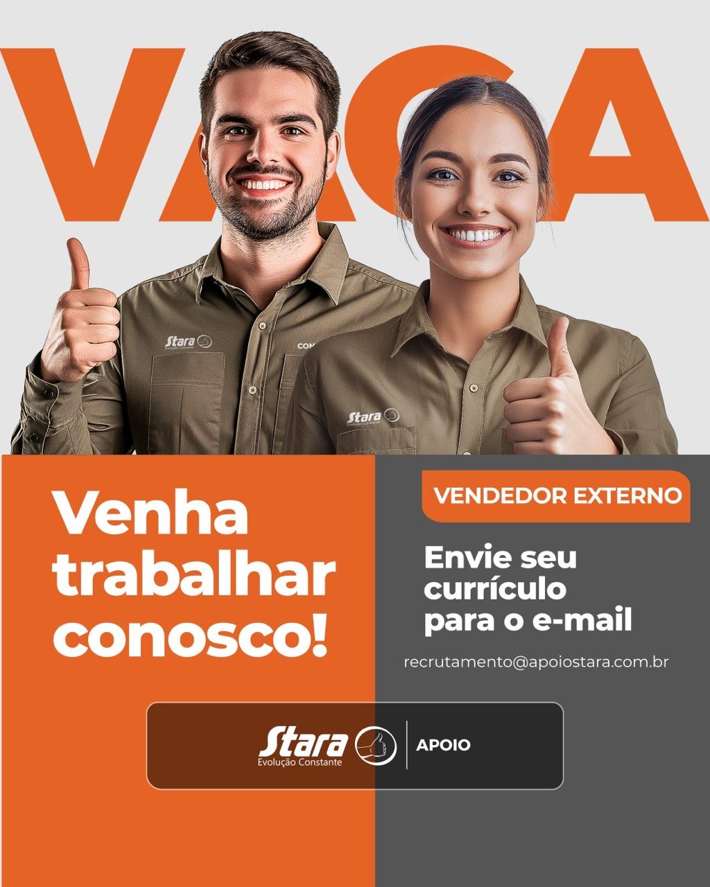 VAGA PARA O SETOR DE VENDAS – IBIRUBÁ 👍😃