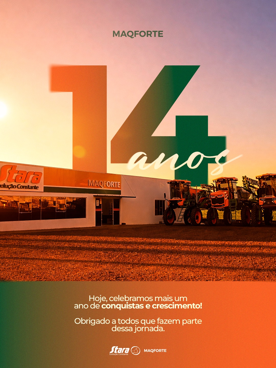 Maqforte celebra 14 anos de história