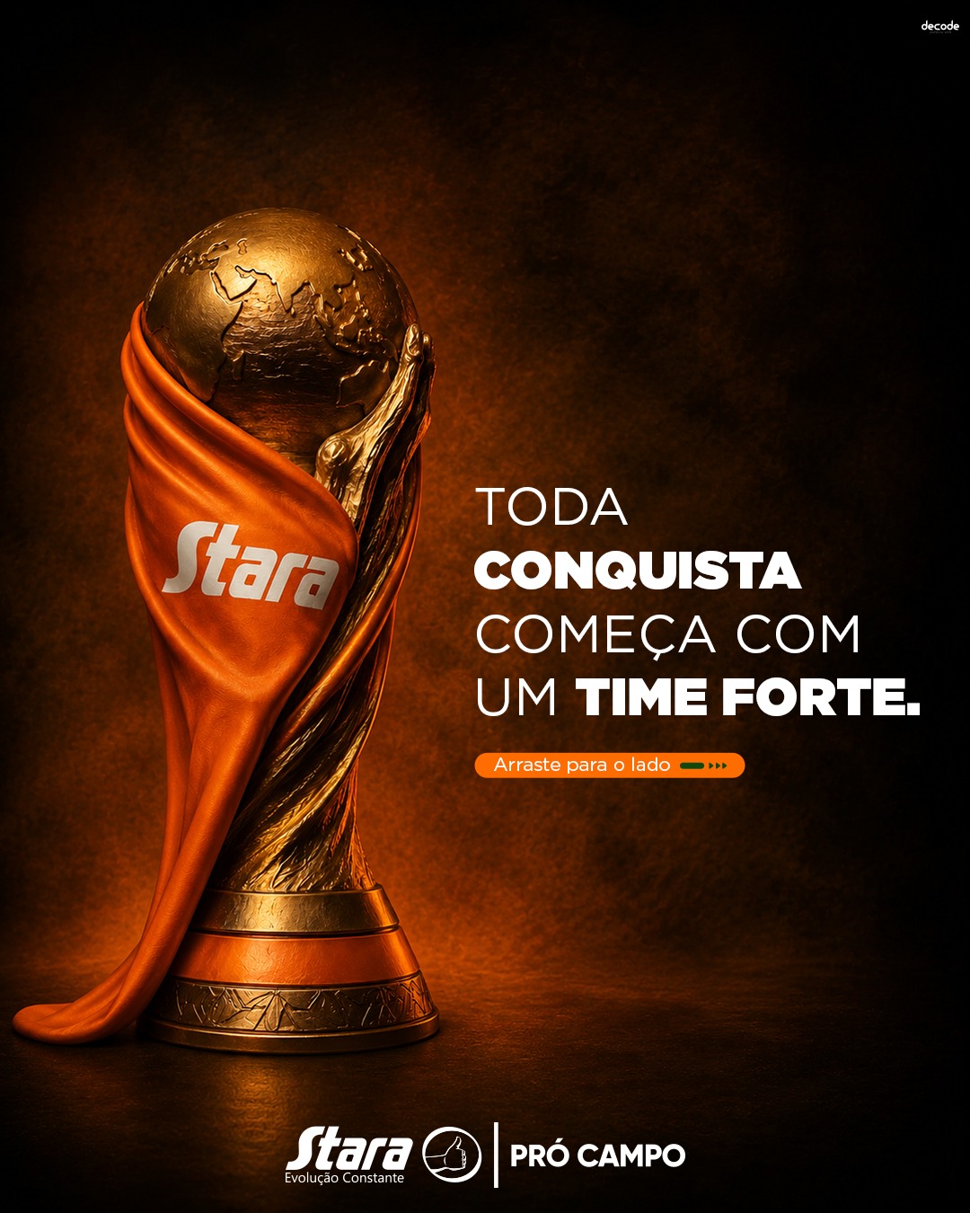 Toda conquista começa com um time forte, PRÓ CAMPO STARA! Que venha o HEXA!