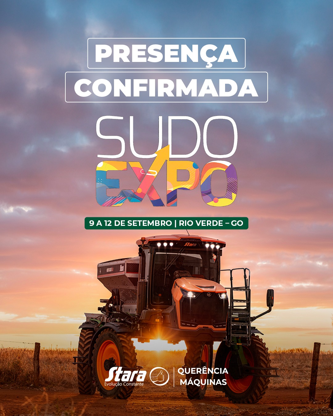 QUERÊNCIA MÁQUINAS LEVA A FORÇA DA STARA PARA A SUDOEXPO 2026