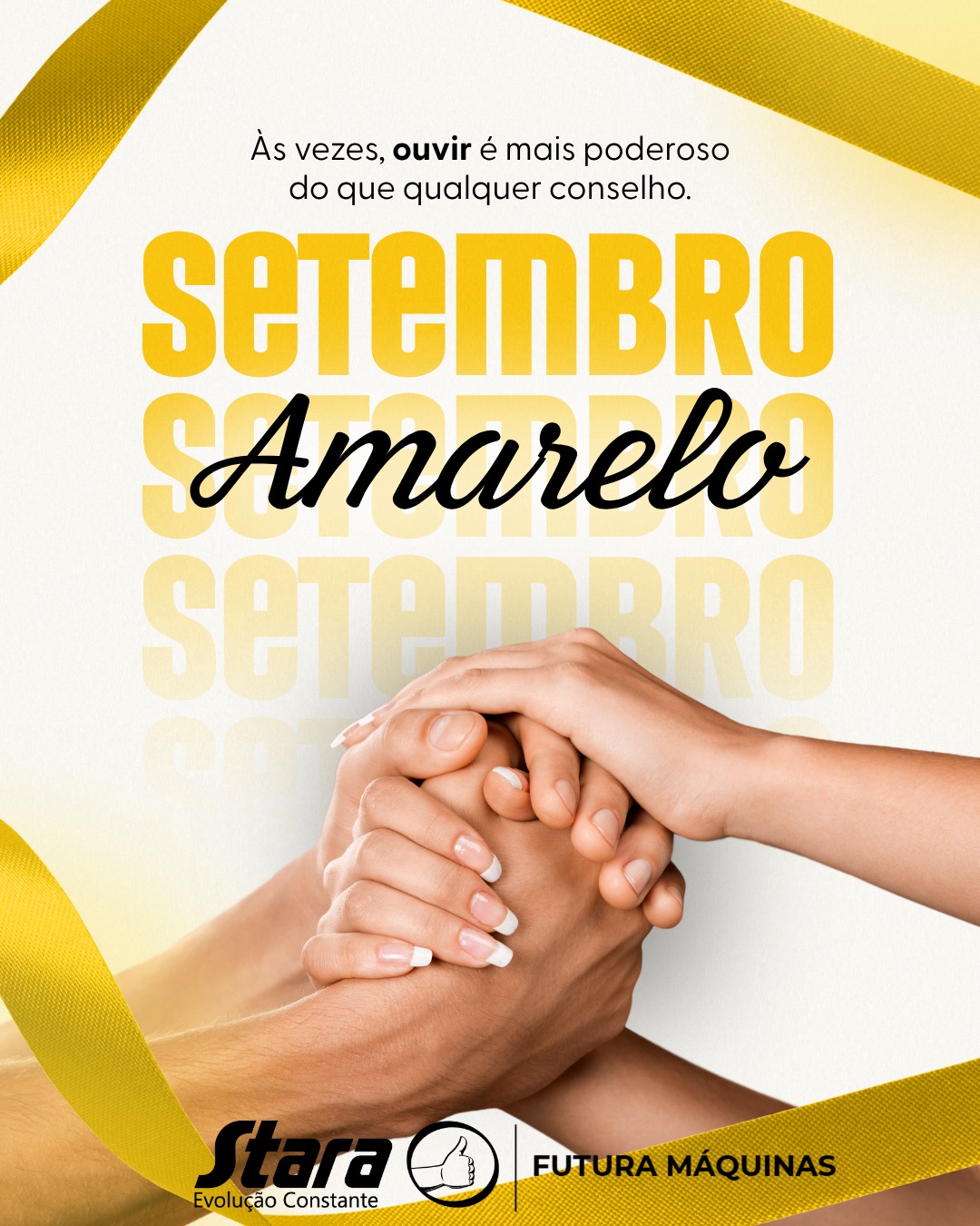 Setembro Amarelo: ouvir também é um ato de cuidado