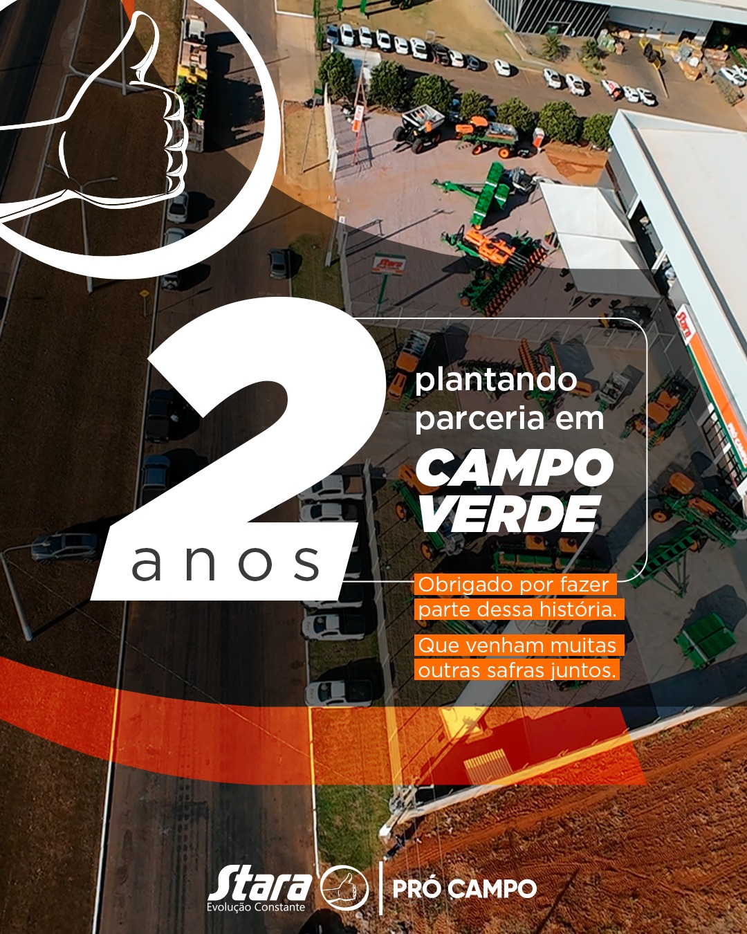 2 Anos Obrigado por fazer parte dessa história! Que venham muitas Safras juntos!