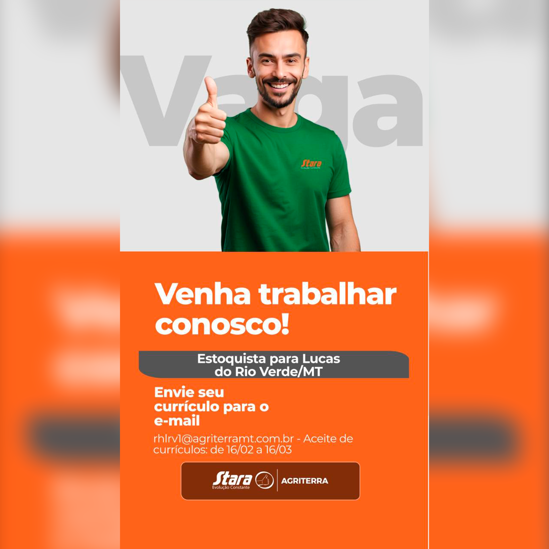 Faça parte da nossa equipe!