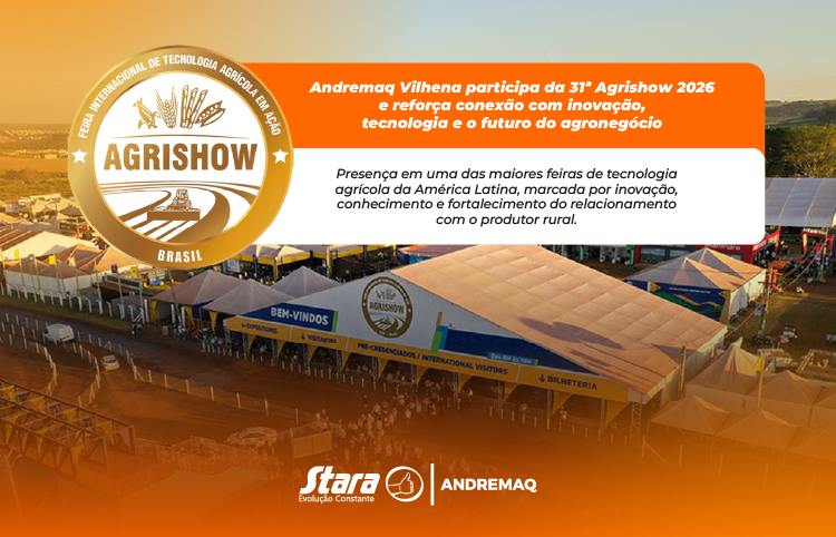 Andremaq Vilhena acompanha tendências e soluções na Agrishow 2026 em Ribeirão Preto