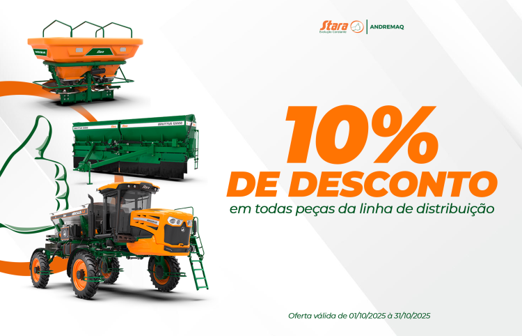 Outubro com 10% de desconto em peças da linha de distribuição