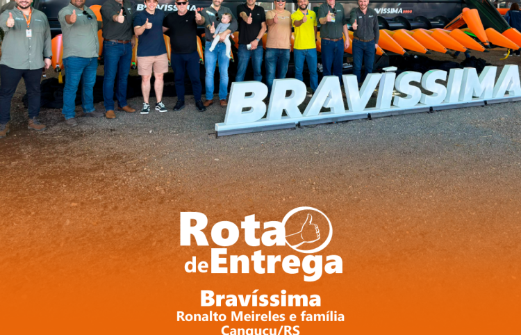 A ROTA AGRÍCOLA TEVE O ORGULHO DE ESTAR ENTRE AS PRIMEIRAS CONCESSIONÁRIAS STARA A REALIZAR A VENDA DO GRANDE LANÇAMENTO DO ANO: A PLATAFORMA BRAVÍSSIMA, DIRETO DA EXPOINTER 2025