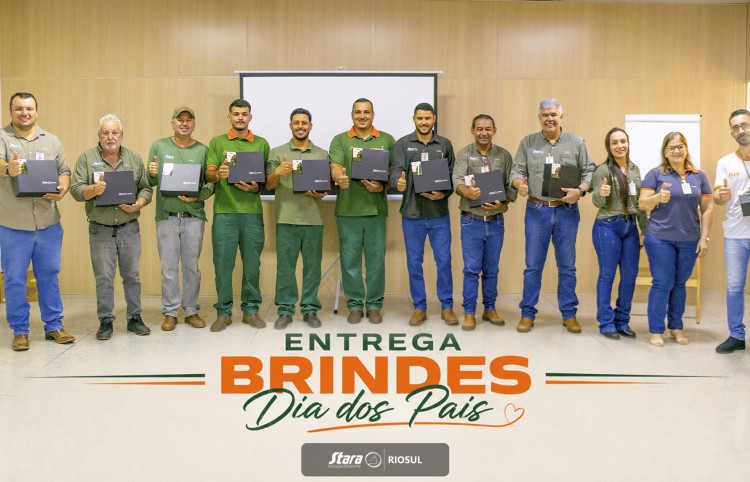 Riosul Stara celebra o Dia dos Pais com entrega de brindes