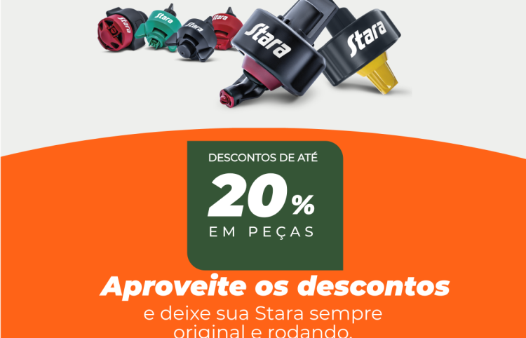 Condição Especial em Pontas de Pulverização Stara
