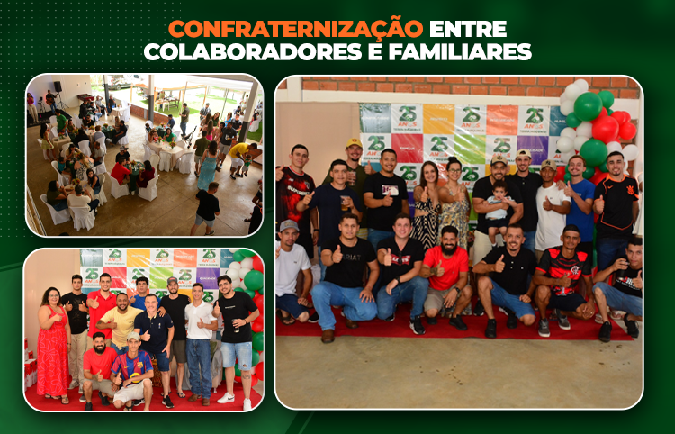 Celebramos juntos mais um ano de união na Terra Máquinas