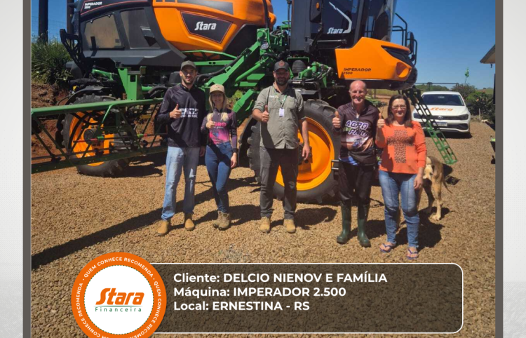 ENTREGA DE IMPERADOR 2500 VIA  STARA FINANCEIRA - ERNESTINA - RS