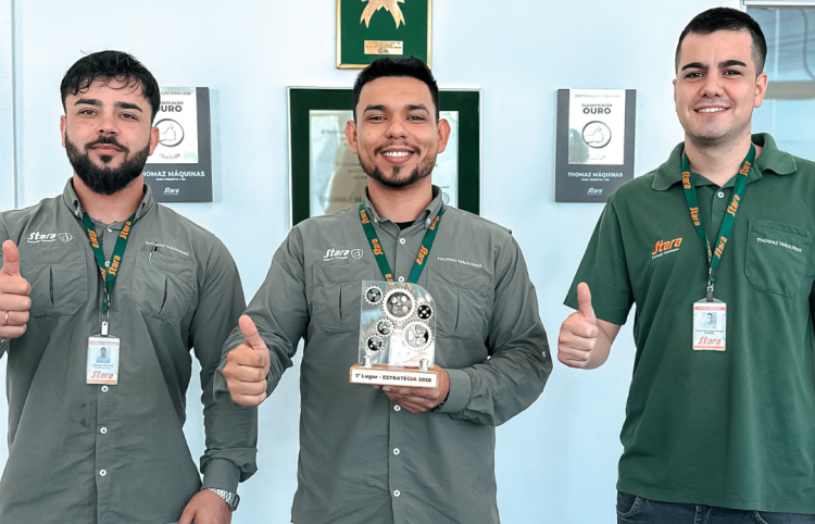 Thomaz Máquinas conquista 1º lugar no Evento de Planejamento Comercial de Peças 2026 da Stara