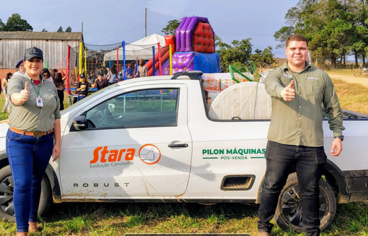 Pilon Máquinas prestigia evento de encerramento da colheita em Pedras Altas