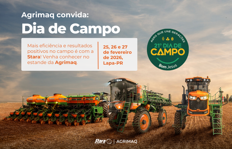 Agrimaq confirma presença no 21º Dia de Campo da Cooperativa Bom Jesus, em Lapa/PR