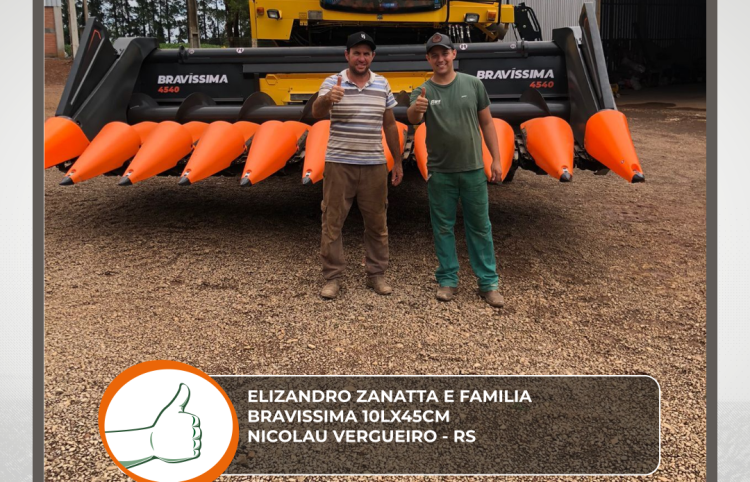 ENTREGA DE PLATAFORMA DE MILHO BRAVISSIMA- NICOLAU VERGUEIRO - RS