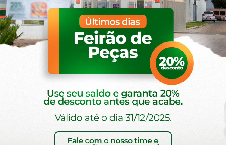 Feirão de Peças 2025 - Últimos dias