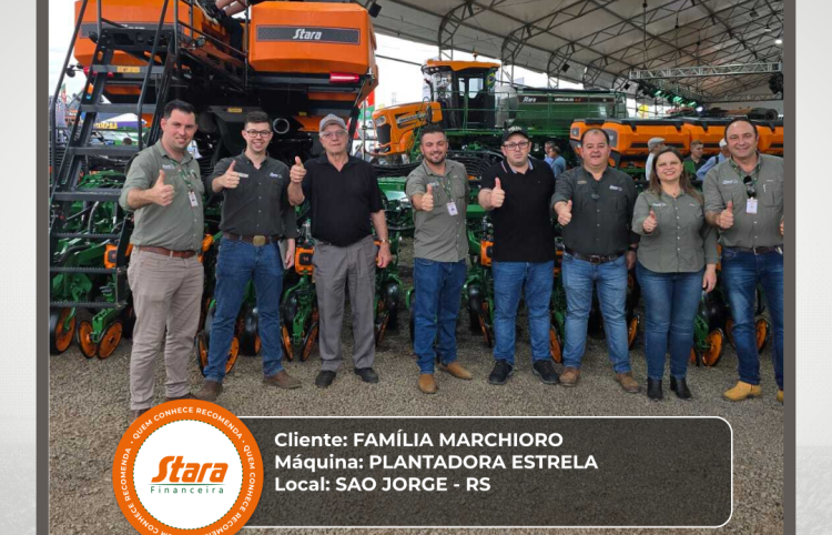 ENTREGA PLANTADORA ESTRELA VIA STARA FINANCEIRA – SÃO JORGE - RS
