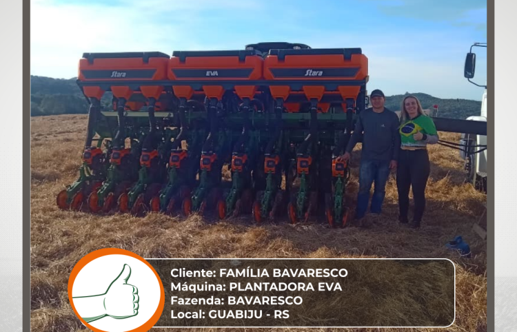 ENTREGA TECNICA PLANTADORA EVA - GUABIJU-RS