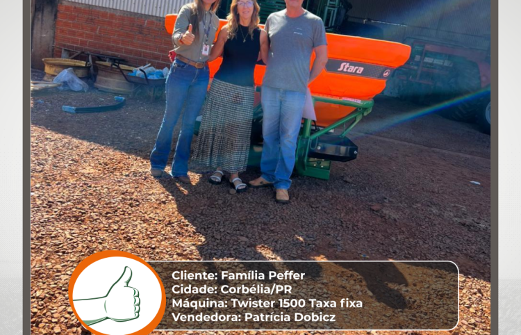 Entrega Técnica – Twister 1500 Taxa Fixa para a Família Peffer