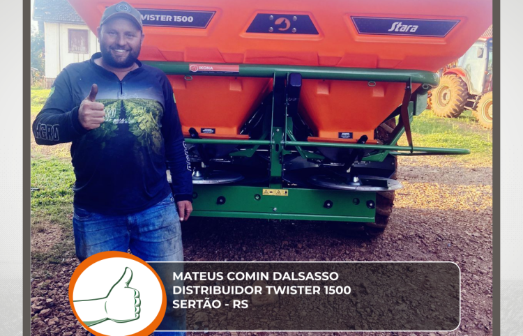 ENTREGA DISTRIBUIDOR TWISTER 1500 - SERTÃO - RS