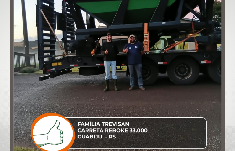 ENTREGA CARRETA REBOKE 33.000 - GUABIJU - RS