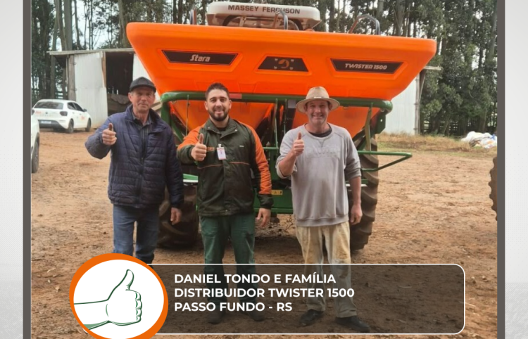 ENTREGA DISTRIBUIDOR TWISTER 1500 - PASSO FUNDO - RS