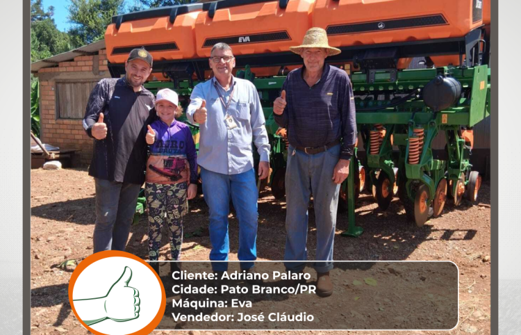 Entrega de Plantadeira Eva Stara em Pato Branco/PR