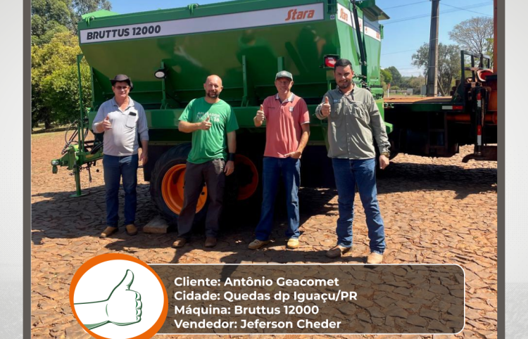 Entrega Bruttus 12000 em Quedas do Iguaçu/PR 🌾