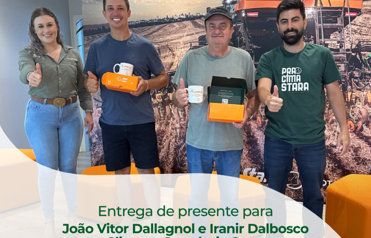 STARA CONSÓRCIOS 8 ANOS: ENTREGA DE PRESENTE PARA OS CLIENTES JOÃO VITOR DALLAGNOL E IRANIR DALBOSCO