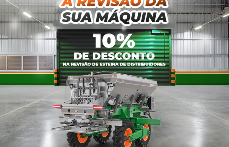 Revisão de Esteira de Distribuidor com 10% de Desconto – Futura Máquinas Patos de Minas