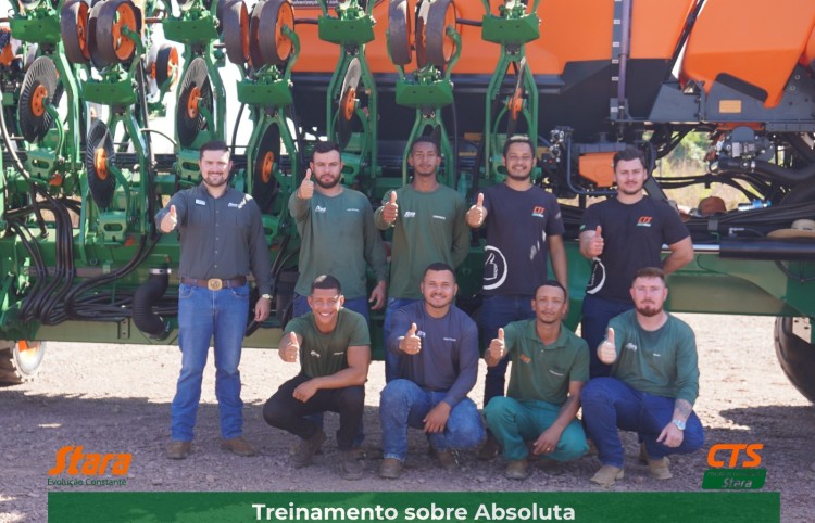 Agrobras Máquinas recebe treinamento técnico de fábrica sobre a plantadeira Absoluta